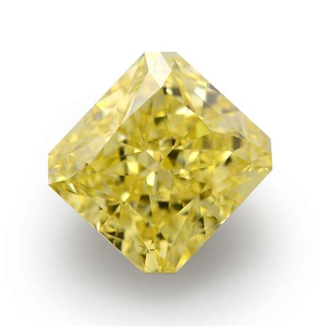 111 Carat Fancy Intense Yellow Diamond Radiant Shape Vs2 Clarity