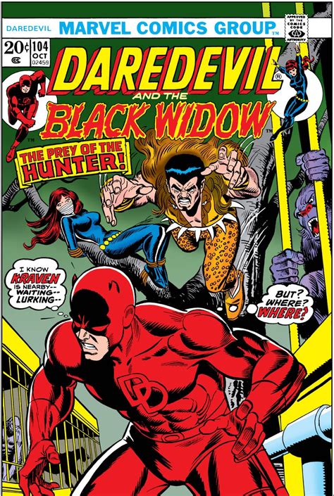 Daredevil And The Black Widow 104 Marvel Comics 1973 Kraven The Hunter
