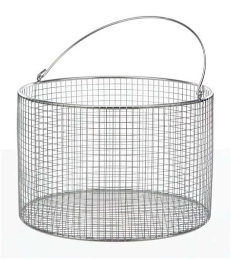 Bochem Round Stainless Steel Wire Baskets With Handle Dia 180mm