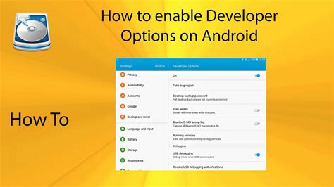 How To Enable Developer Options For Android Youtube