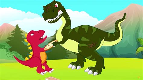 T Rex Dinosaur Funny Dinosaurs Cartoons Cartoons For Kids By
