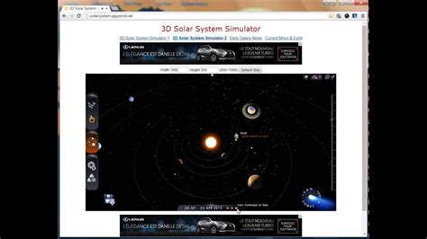 Applications Avec Potentiel Pédagogique 3d Solar System Simulator