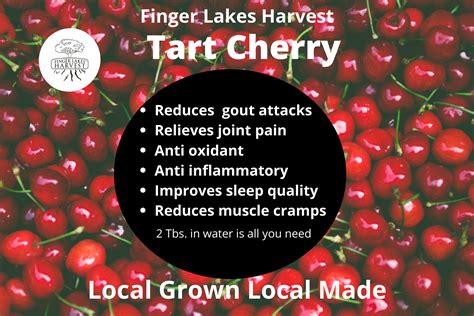 Tart Cherry Tonic Finger Lakes Harvest