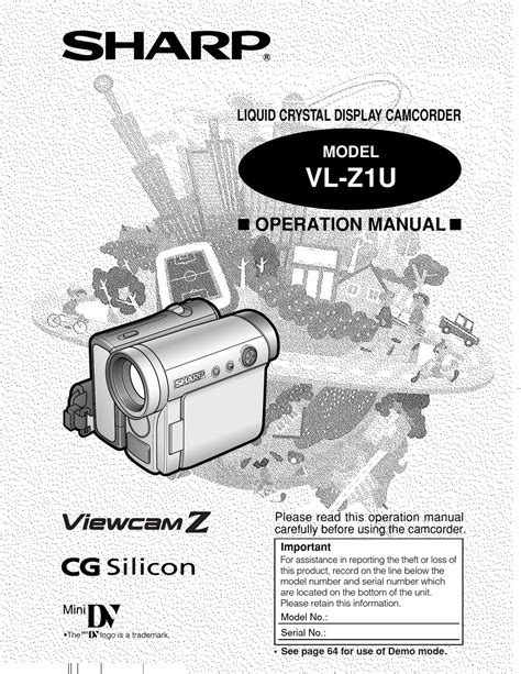 Sharp Viewcam Vl Z1u Operation Manual Pdf Download Manualslib