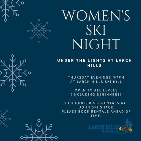 Womens Ski Night Larch Hills Nordic Society