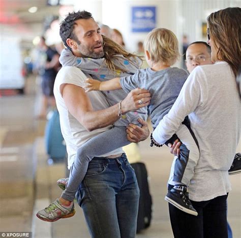 Alessandra Ambrosio Shares Kis With Son Noah After Landing At Lax Daily Mail Online