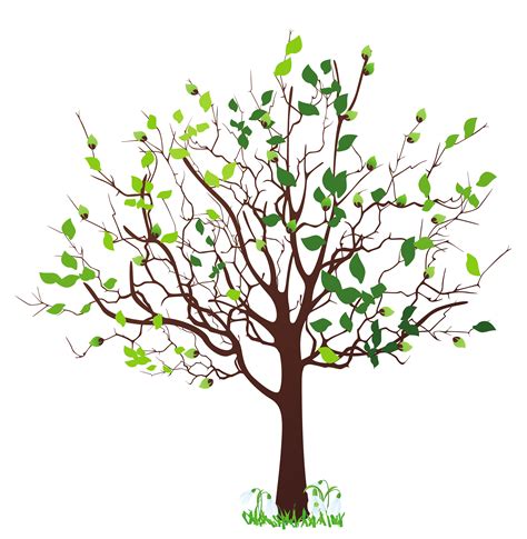 Resultado de imagen para tree clipart | Spring tree, Tree silhouette, Tree painting