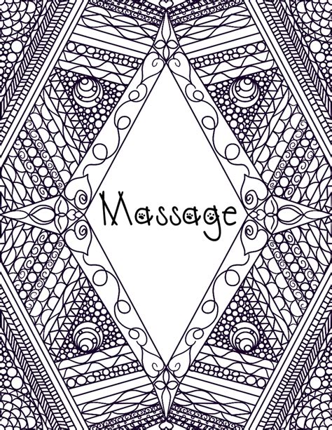 Zenning Out Massage Coloring Page By C3bydana On Deviantart