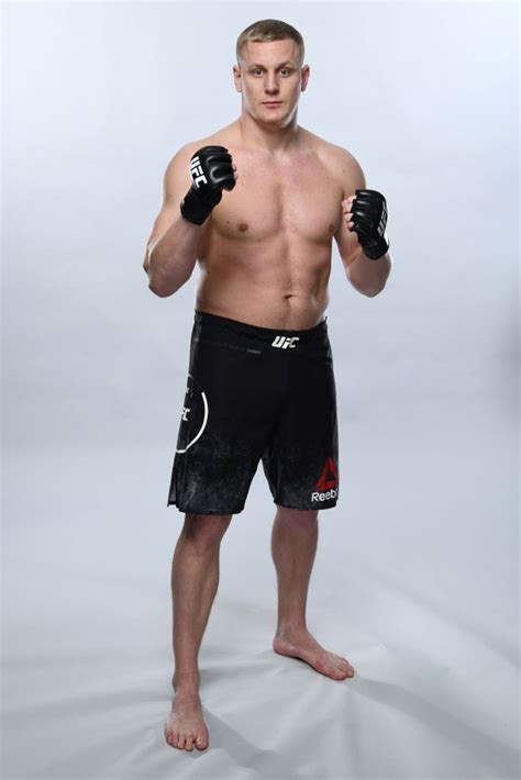 Sergei Pavlovich Poses For A Portrait During A Ufc Photo Session On