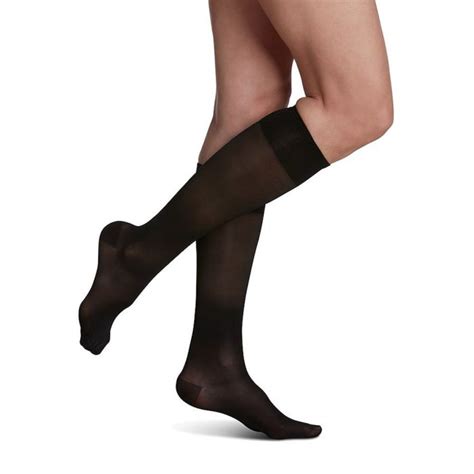 Sigvaris Sheer 120c Black Knee High Compression Socks