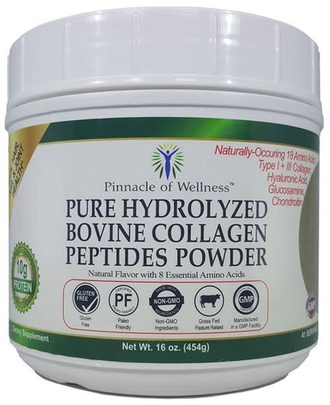 Pure Hydrolyzed Bovine Collagen Peptides Powder Natural Flavor 41