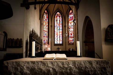 Bible In Stone Altar Stock Photo Image Of Pray Rock 47319466