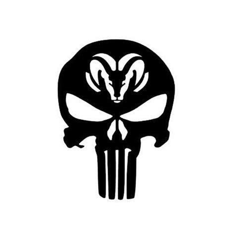 Punisher Dodge Ram Decal Pro Sport Stickers