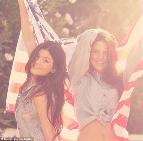 Kendall Jenner The All American Girl Wears Stars And Stripes Bikini On