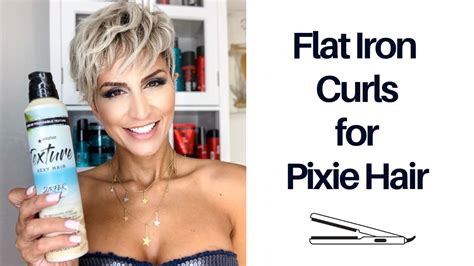 Flat Iron Curls For Pixie Hair Tutorial Pixie Cut Short Hair