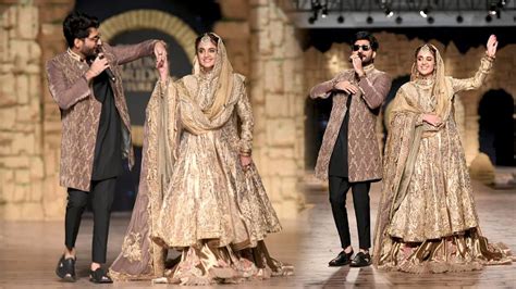 Pakistan Beautiful Actress Ramp Walk In Hum Tv Bridal Fashion Week 2020