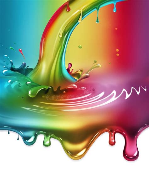 Rainbow Paint Splash Stock Illustration Illustration Of Nobody 31010586