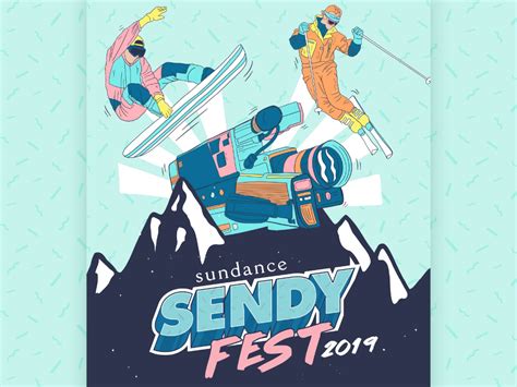Sundance S First Year Sendy Fest By Tanner Capua On Dribbble Comic