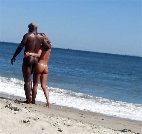 Nude Interracial Couple Walking On Beach Porn Pictures Xxx Photos Sex