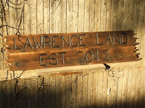 Large Wood Sign Custom Hand Carved Rustic Un Painted