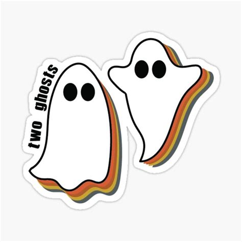 Two Ghosts Stickers Redbubble