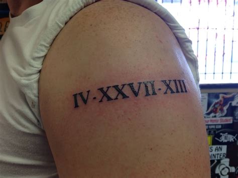 Elegant And Incredible Roman Numerals Tattoo For Men Tattoo Ideas Now