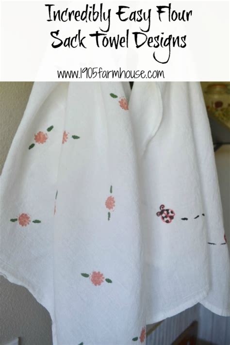Incredibly Easy How To For Flour Sack Towels Flour Sack Towels Flour