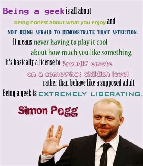 Simon Pegg On Being A Geek Simon Pegg What Is A Nerd Words