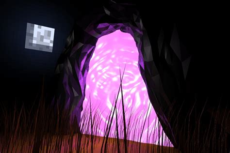 Free Download Minecraft Nether Portal Wallpaper Semi Realistic Nether