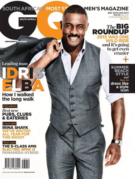 Idris Elba Gq Magazine Cover South Africa January 2014 Gq