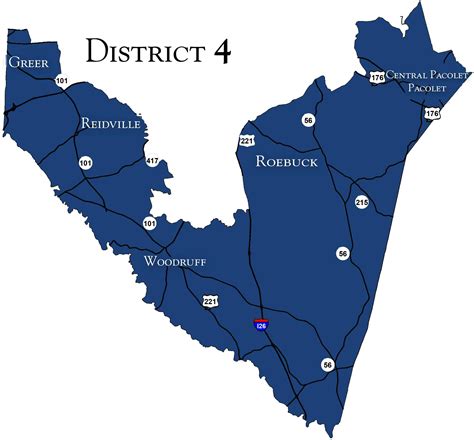 Spartanburg County School District Map Cities And Towns Map