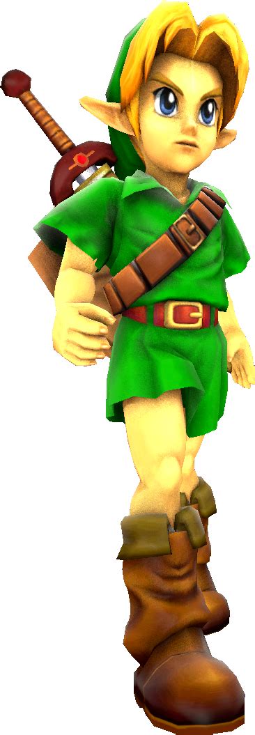 Download The Legend Of Zelda Link Ocarina Of Time 3d Png Png Image