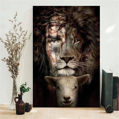 Jesus Lion And Lamb The Perfect Combination Poster Lion Of Judah Easter
