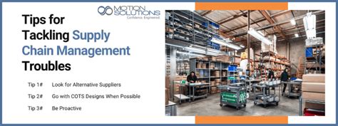 Tips For Tackling Supply Chain Management Troubles Motion Solutions