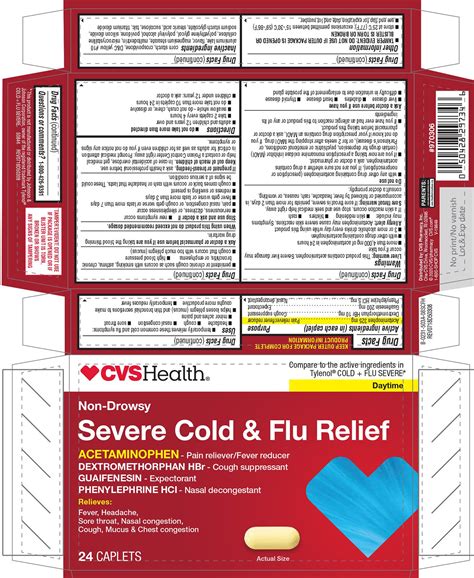 Severe Cold and Flu Relief (tablet, film coated) CVS Pharmacy