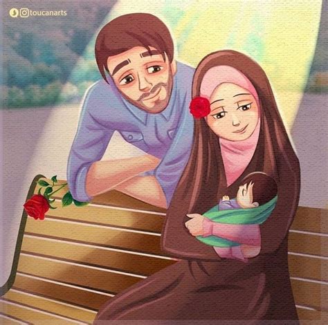Pin By Yuls On Cartoon Art Islamic Cartoon Anime Muslim Cute Muslim Couples
