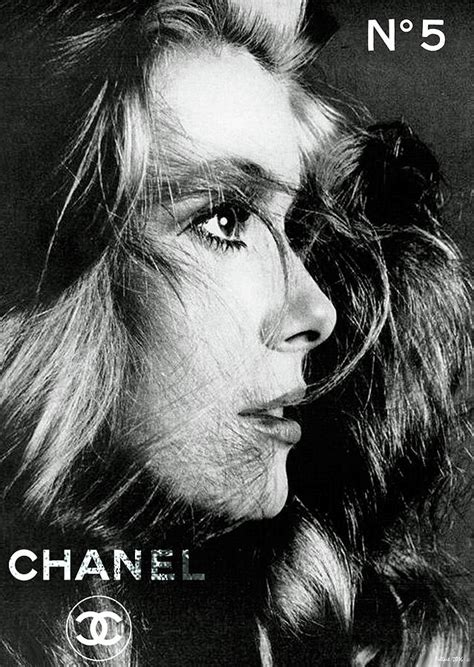 Catherine Deneuve For Coco Chanel No 5 Mixed Media By Thomas Pollart