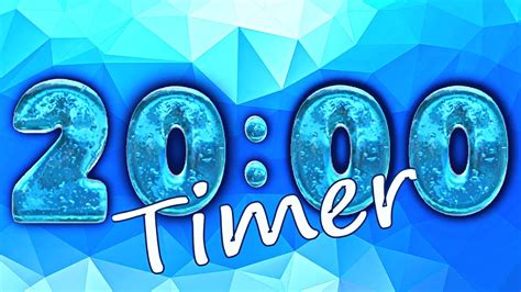 20 Minute Timer Countdown To 0 3d Fonts Youtube
