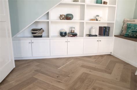 Stunning European Oak Flooring In Herringbone Pattern Finished On Site