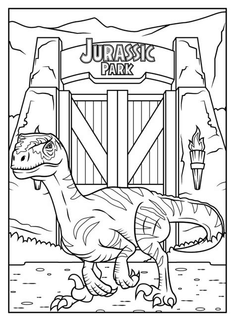 Dibujo 36 De Jurassic World Para Colorear Vlr Eng Br