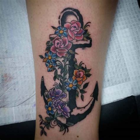 Celtic anchor tattoo meaning is also associated with loyalty and its connection with irish culture. 30 Floral Anchor Tattoos For Women - TattooBlend