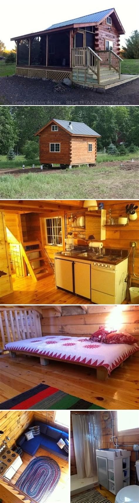 Tiny Log Cabin With Screened In Porch On A Budget Tiny House Pins