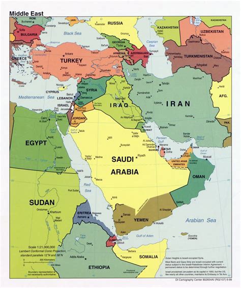 Middle East Map Of Countries World Map