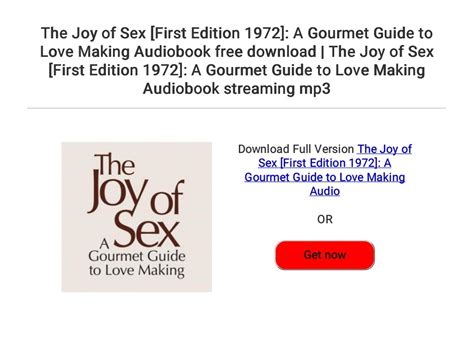 The Joy Of Sex First Edition 1972 A Gourmet Guide To Love Making A