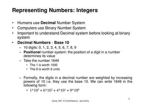 PPT - Representing Numbers: Integers PowerPoint Presentation, free ...