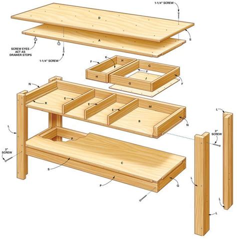 Workbench With Drawers Plans Mella Mah