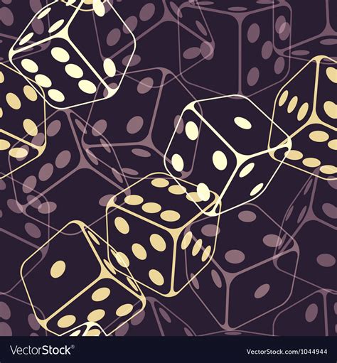 Dice Seamless Background Pattern Royalty Free Vector Image