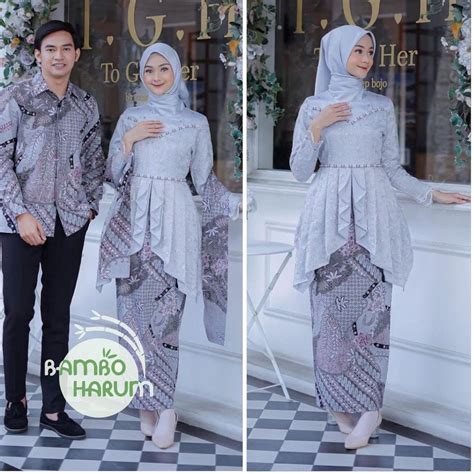 Jual Murah Banget Baju Couple Batik Kebaya Brokat Batik Kebaya Lamaran Tunangan Baju Batik