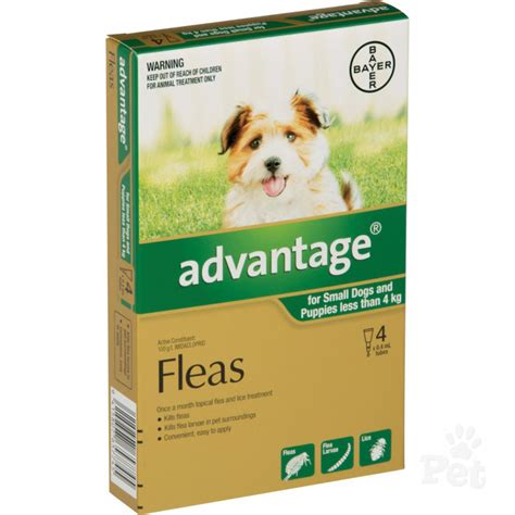 Advantage Spot On Flea Treatment For Dogs And Puppies Less Than 4kg