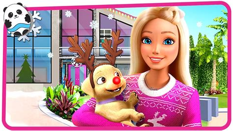 barbie dreamhouse adventures christmas update play fun dress up dance and party games for